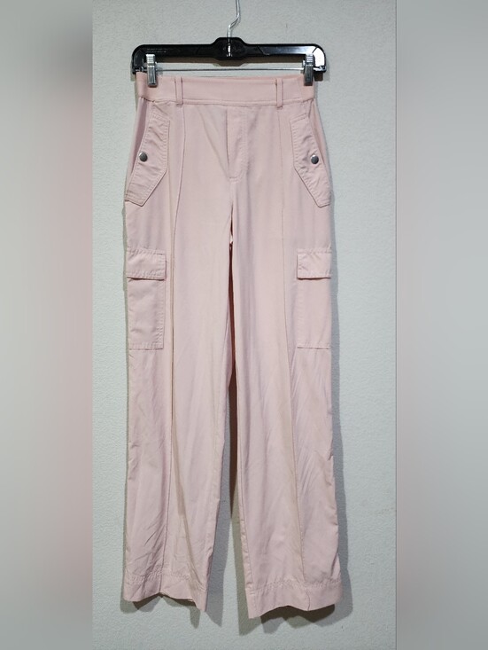 Athleta Pants - Athleta Pale Pink Cargo Wide-Leg Pants Size 0